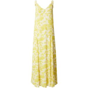 MAX&Co. Zomerjurk 'ODE'  geel / wit