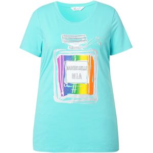 MIAMODA Shirt  aqua / geel / groen / oranje
