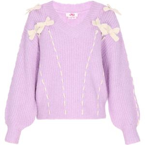 MYMO Oversized trui  pruim / natuurwit