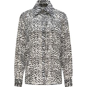 faina Blouse  zwart / wit