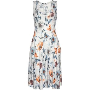 VIVANCE Zomerjurk  grijs gemêleerd / petrol / oranje / donkerrood