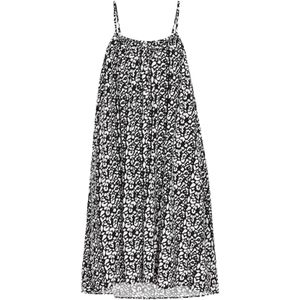 swirly Zomerjurk  zwart / wit