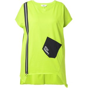 Angel of Style Shirt  limoen / zwart / wit