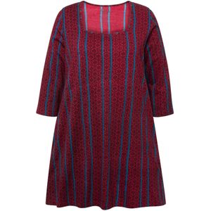 Ulla Popken Shirt  blauw / donkerrood