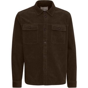 !Solid Overhemd  donkerbruin