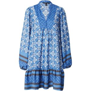 VERO MODA Jurk 'VMRYA'  blauw / royal blue/koningsblauw / wit