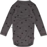 Hummel Romper l/s - HmlMini - Wol - Houtskool Grey - Hummel - 56 - Romper L/S