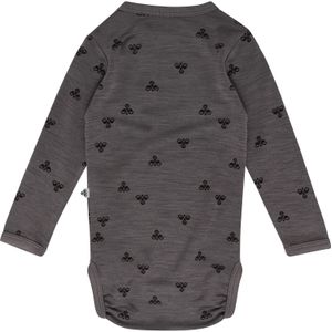 Hummel Romper l/s - HmlMini - Wol - Houtskool Grey - Hummel - 56 - Romper L/S