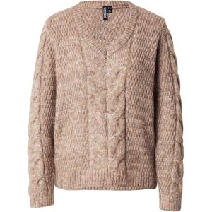 Pieces - Pcnina Ls V-neck Knit Noos - Trui - Fossil - Dames