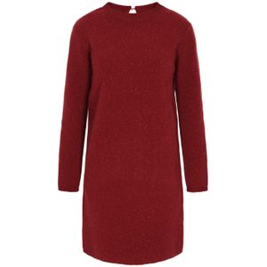 DreiMaster Klassik Gebreide jurk  wijnrood