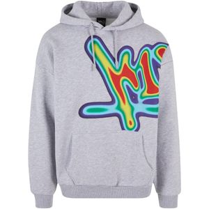 K1X Sweatshirt  aqua / grijs gemêleerd / donkerlila / rood