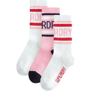 Superdry Sokken  pink / rood / zwart / natuurwit