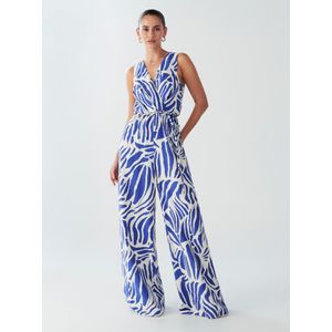 BWLDR Jumpsuit 'Parkes'  blauw / wit