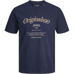 JACK & JONES Shirt  marine / brokaat / wit