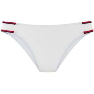 Look - Bikinibroekje - Wit - Recycling-Polyamide - Gevlochten Details