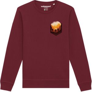 Watapparel Sweatshirt  geel / oranje / bourgogne