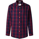 Pepe Jeans - Conrad - Overhemd - Marine - Rood - Bourgogne