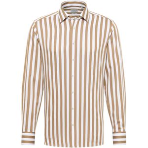 Eterna - Overhemd - Taupe - Slim Fit - NON IRON