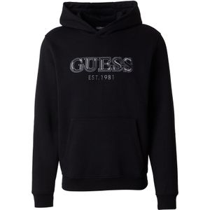 GUESS Sweatshirt  zwart / wit