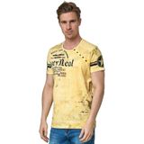 Rusty Neal - T-shirt - Met Knoopjes aan de Zijkant - Logo-print