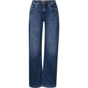 Street One Dames Wide Legs Jeans in Blauw, in size: 24