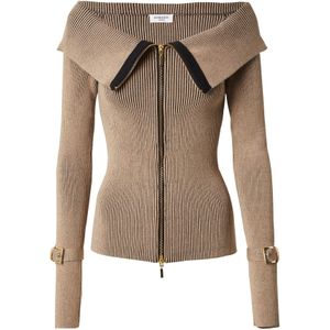 Hoermanseder Gebreid vest  beige / zwart
