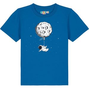 watabout.kids Shirt 'Funny Spaceman'  royal blue/koningsblauw / grijs / zwart / wit