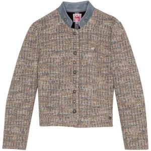 SPIETH & WENSKY Tussenjas 'Baiser'  grijs / taupe / zilver / wit