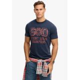 Superdry Shirt 'Vintage Prep'  marine / pink