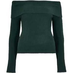 Apricot Trui 'Bardot'  donkergroen