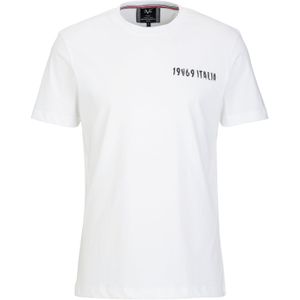 19V69 ITALIA Shirt 'Rafael Carrier 4'  beige / groen / rood / wit