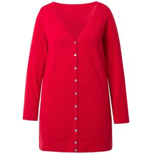 Ulla Popken Gebreid vest  rood
