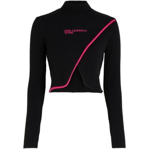 KARL LAGERFELD JEANS Trui  pink / zwart