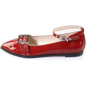 BUFFALO Ballerina met riempjes  rood