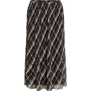 VILA Rok  pastelblauw / zwart / wit