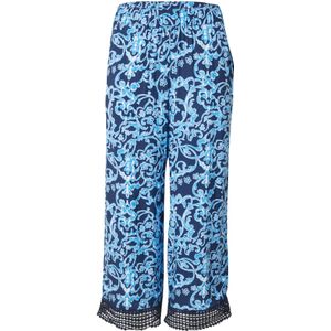 ZABAIONE Broek 'Si44bella'  marine / lichtblauw