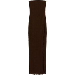 Bershka Jurk  donkerbruin
