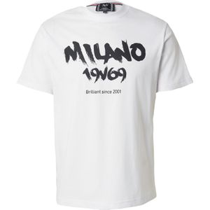 19V69 ITALIA Shirt 'Rafael'  zwart / wit