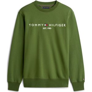 TOMMY HILFIGER Sweatshirt  groen / wit