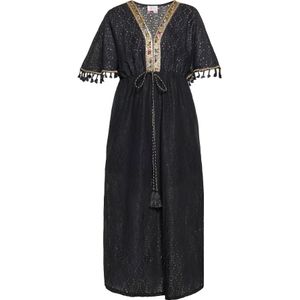 IZIA Strandjurk  blauw / goud / rood / zwart