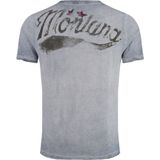 T-shirt - Vintage Adelaarprint - Katoenmix - Regular Fit