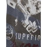 T-shirt - Vintage Adelaarprint - Katoenmix - Regular Fit