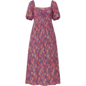 For You Moda Jurk  beige / lila / pink