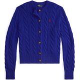 Polo Ralph Lauren - Gebreid Vest - Kobaltblauw - Lange Mouw