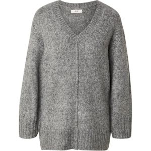 JDY Gebreid vest 'JDYMALONE'  grijs gemêleerd