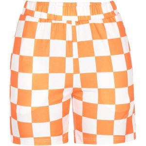 faina Broek  oranje / wit