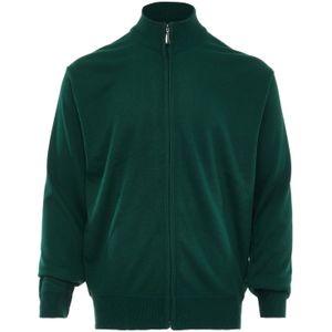 Colina Gebreid vest  donkergroen