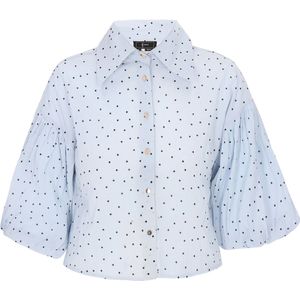 faina Blouse  blauw / zwart