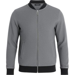 Ombre Sweatvest 'OM-SSZP-0238'  grijs / zwart