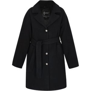 faina Tussenmantel  zwart